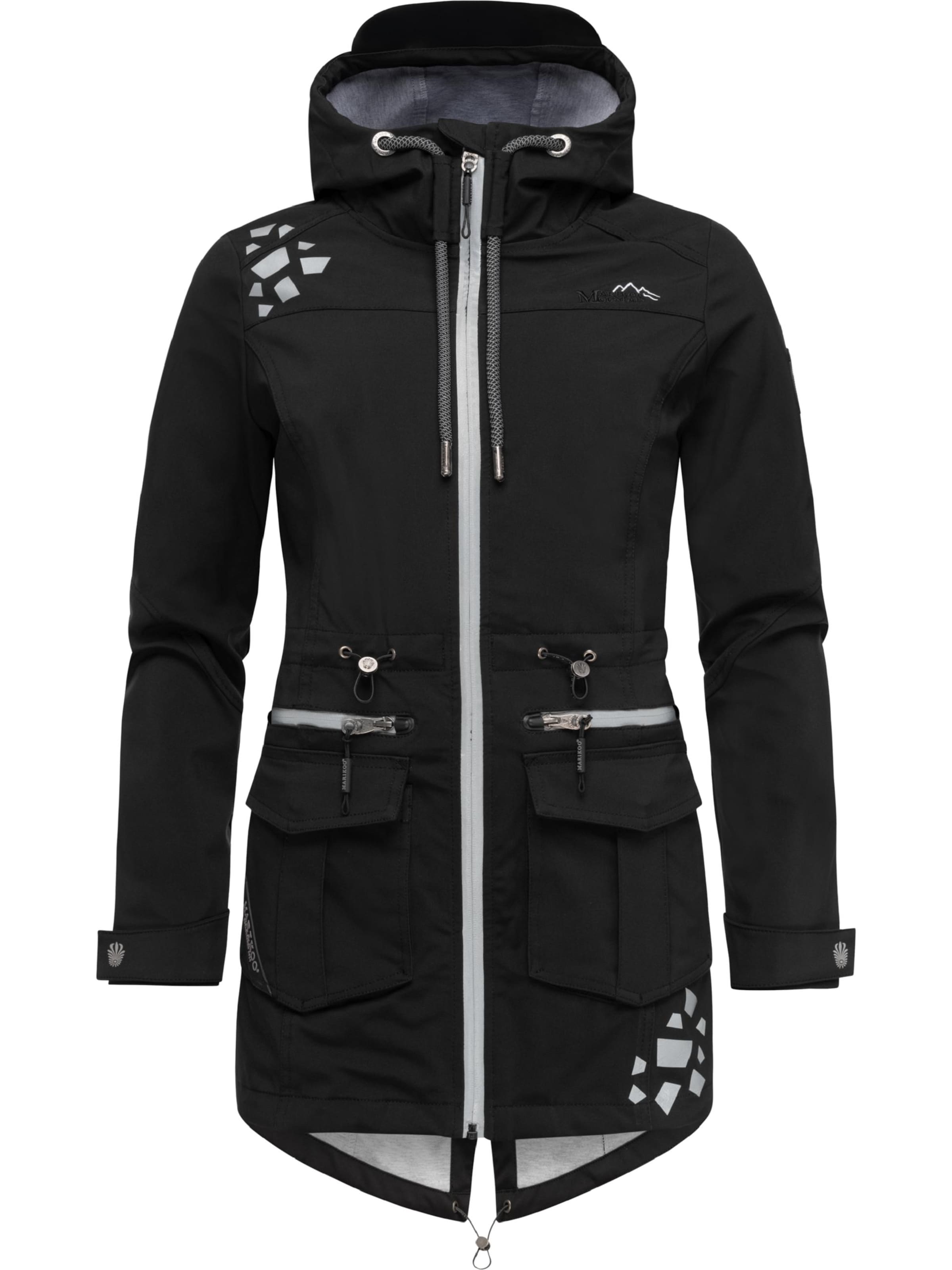 MARIKOO Λειτουργικό μπουφάν 'Ulissaa' σε μαύρο: μπροστά