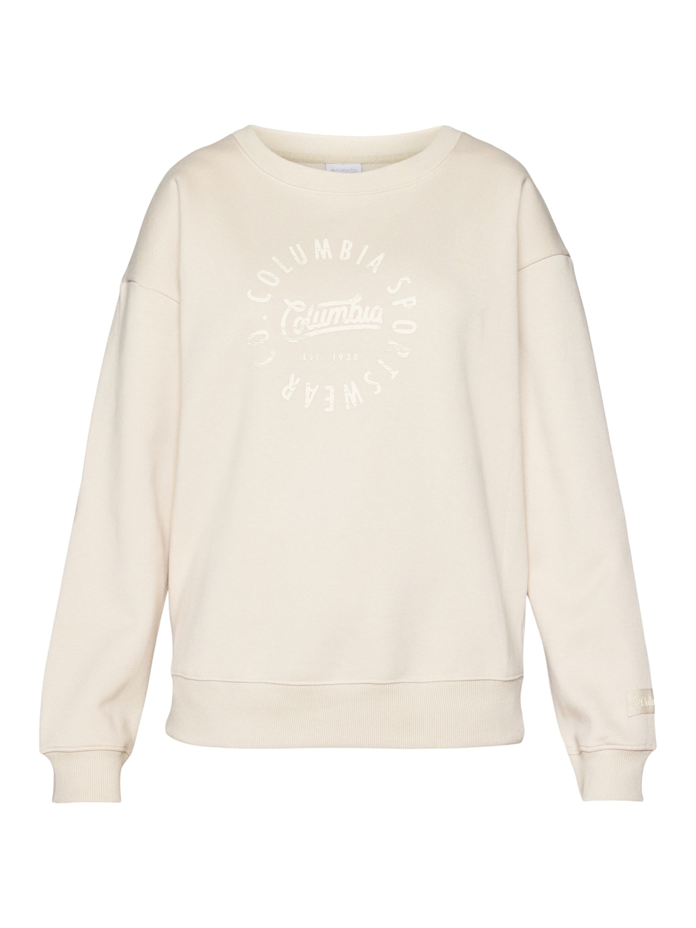 COLUMBIA Sportief sweatshirt 'Meridian Creek' in Beige: voorkant