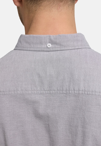 JEFF Comfort fit Button Up Shirt 'Silvwin' in Grey