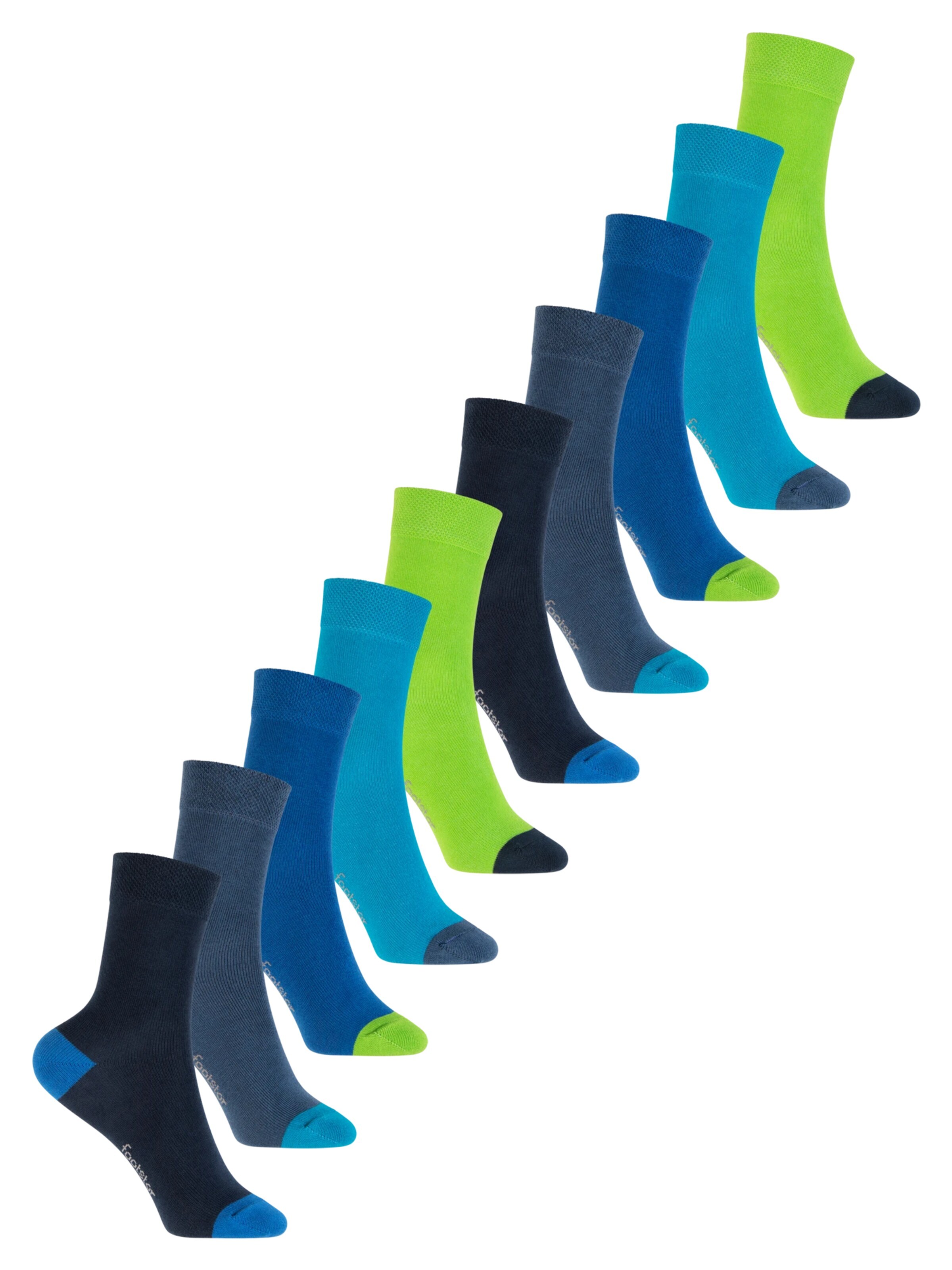 footstar Socks 'Color Pop' in Blue: front