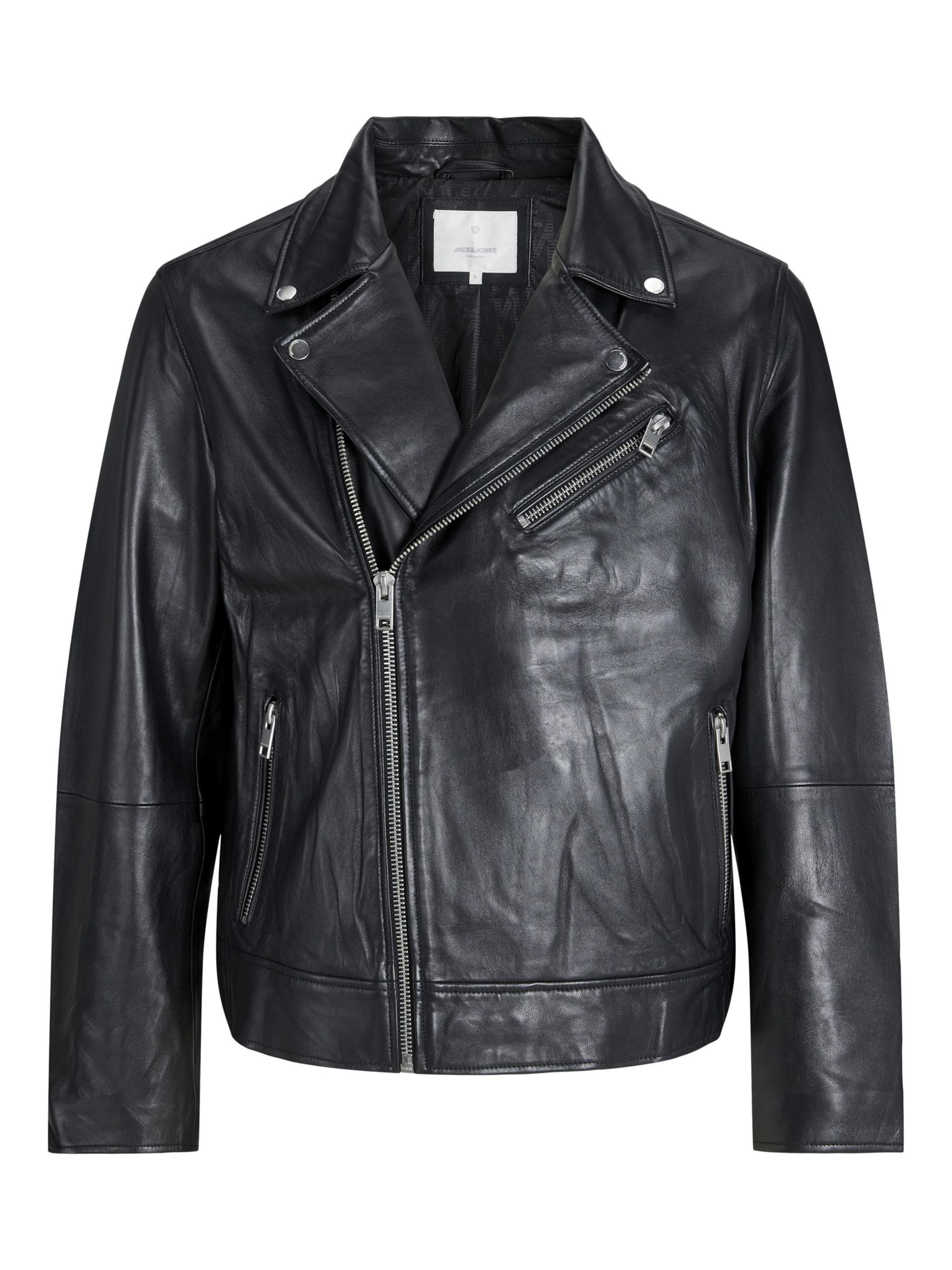 Veste mi-saison JACK & JONES en noir : devant