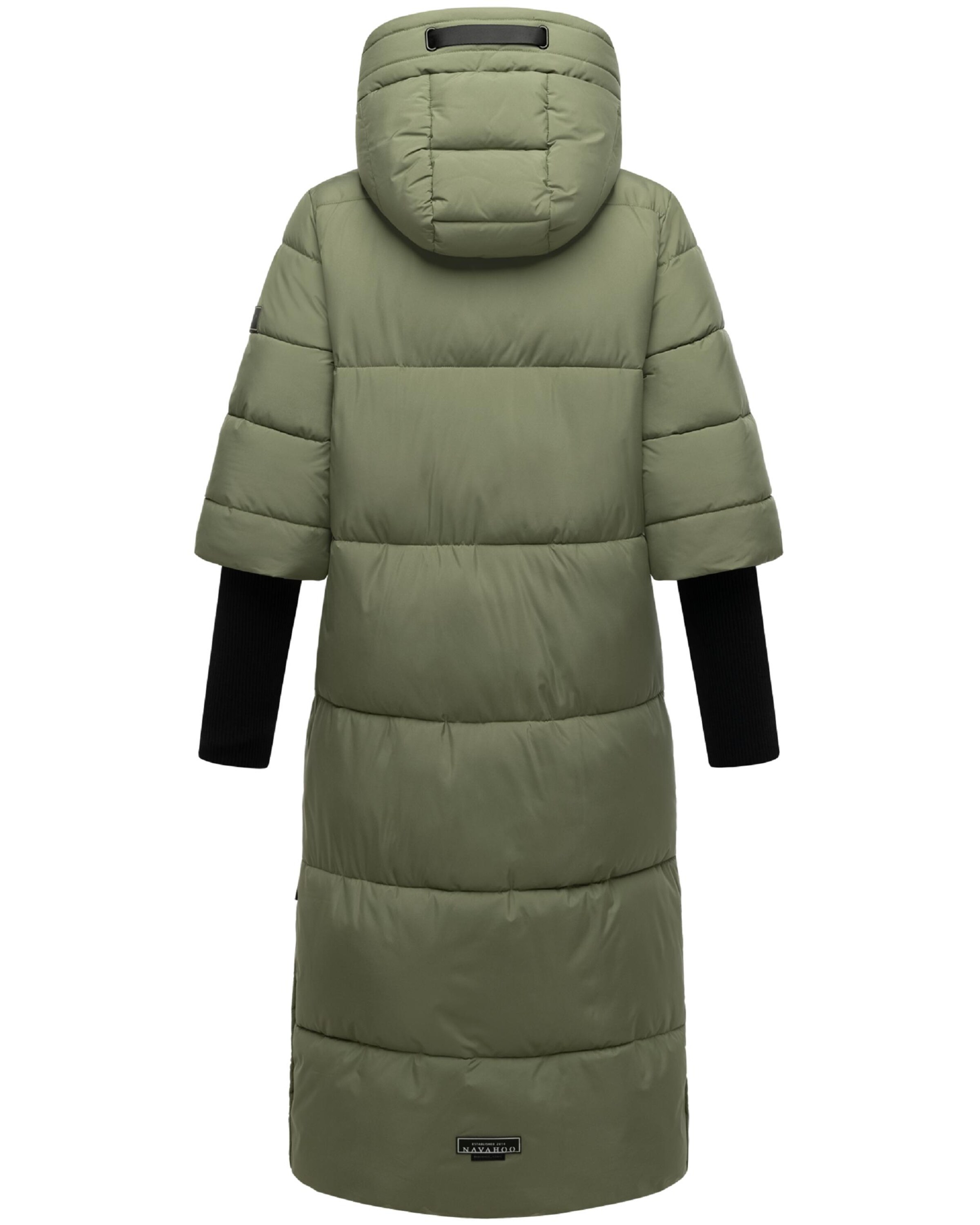 NAVAHOO Winter Coat 'Ciao Miau XIV' in Green