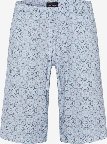 Hanro Pajama Pants 'Night & Day' in Blue: front