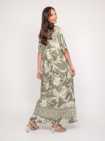 Robe 'Robe longue chemise motifs ILIAGO' Dona Lisa en vert