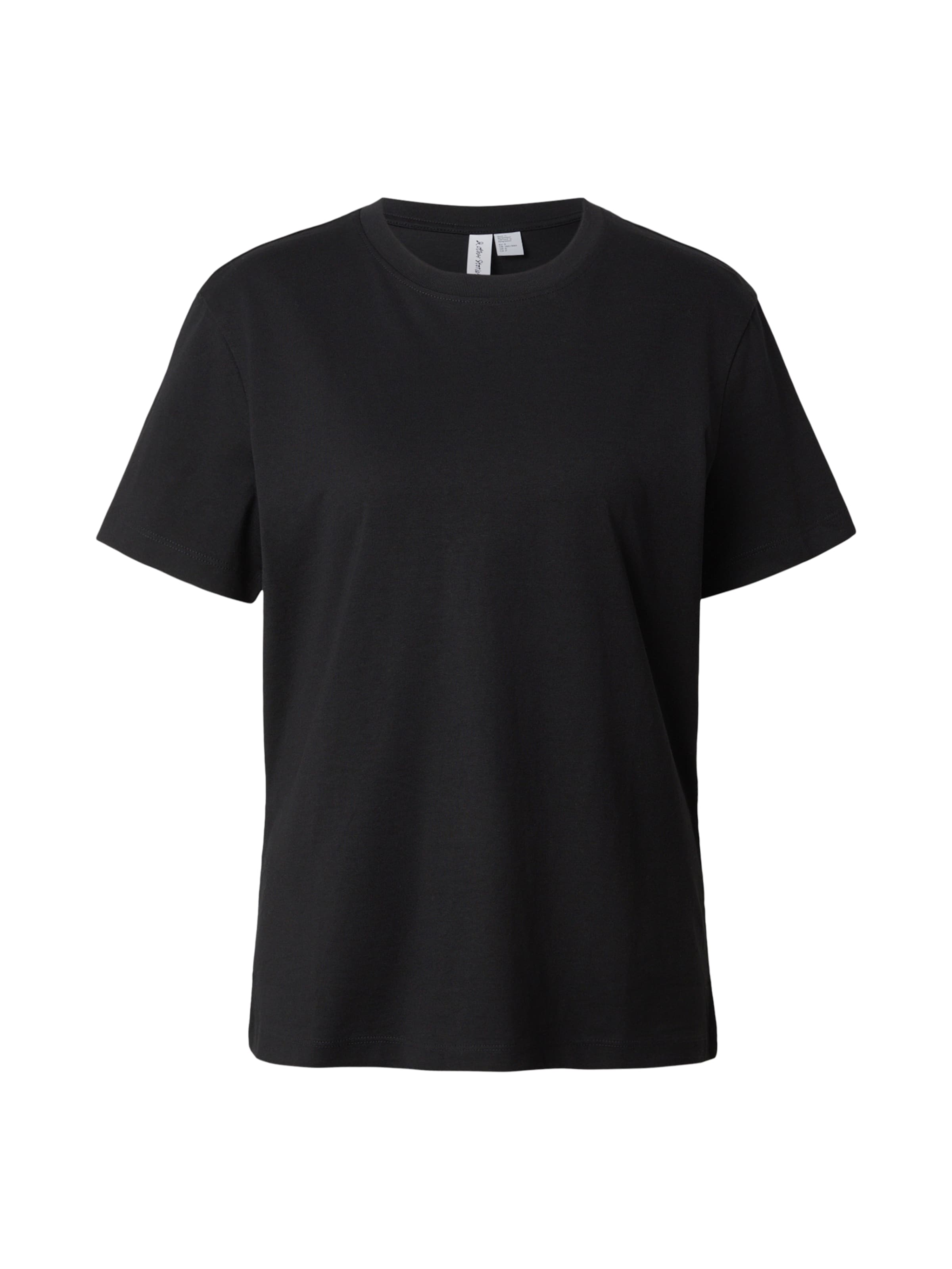 & Other Stories - Camiseta en negro: frente