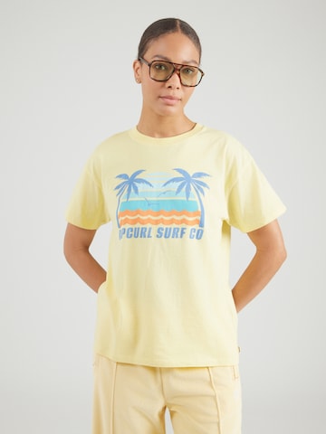 RIP CURL - Camiseta 'MALIBU' en amarillo: frente