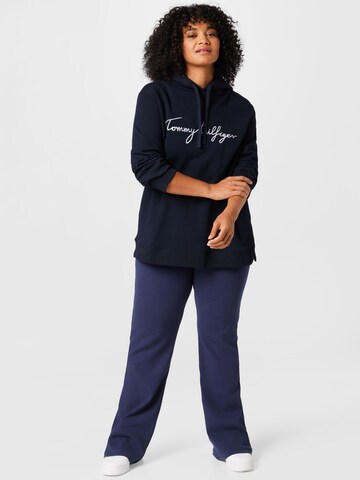 Sweat-shirt Tommy Hilfiger Curve en bleu