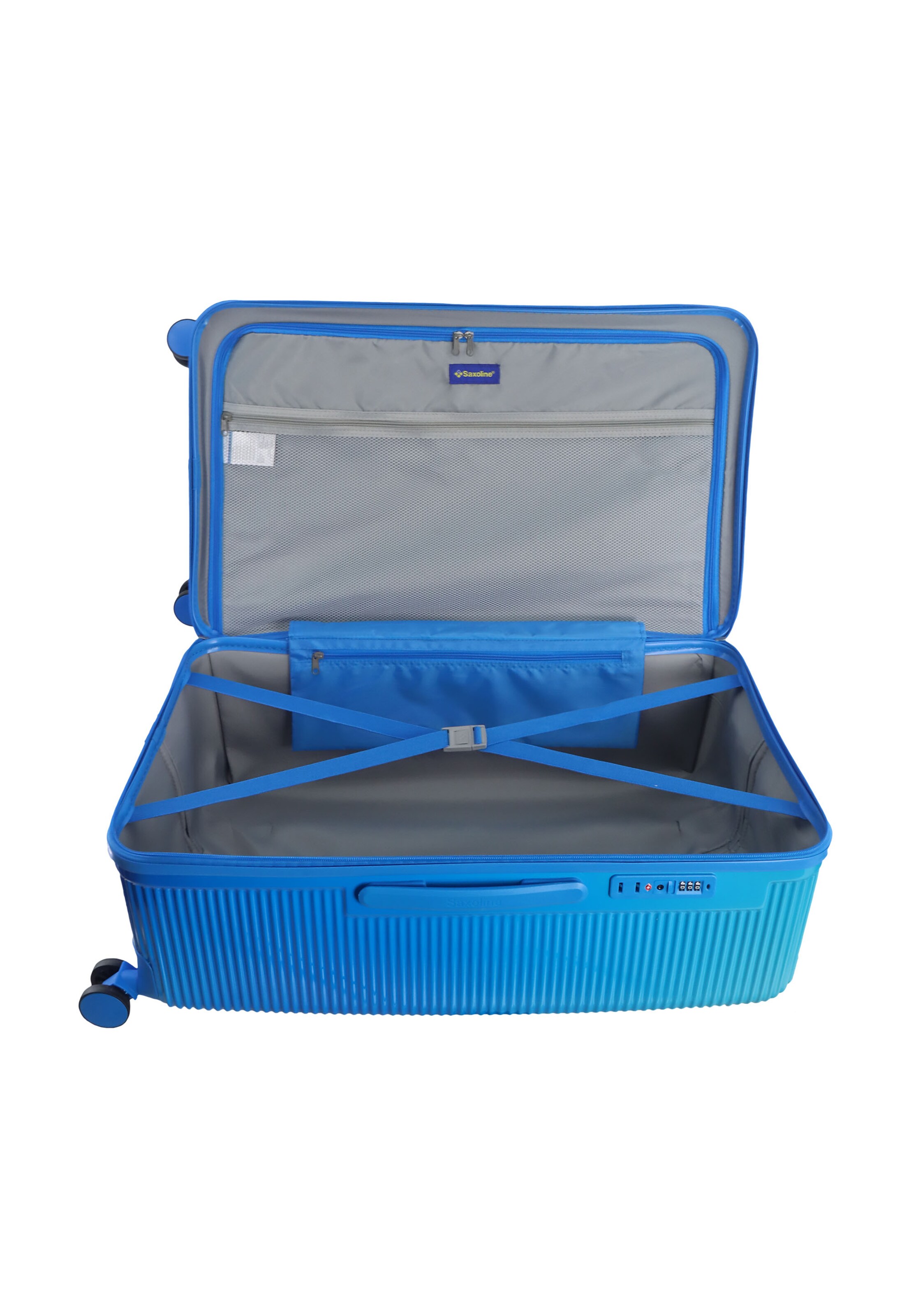 Saxoline Suitcase 'Twist Trunk' in Blue