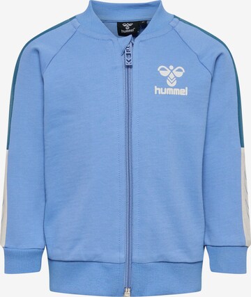 Hummel Athletic Zip-Up Hoodie in Blue: front