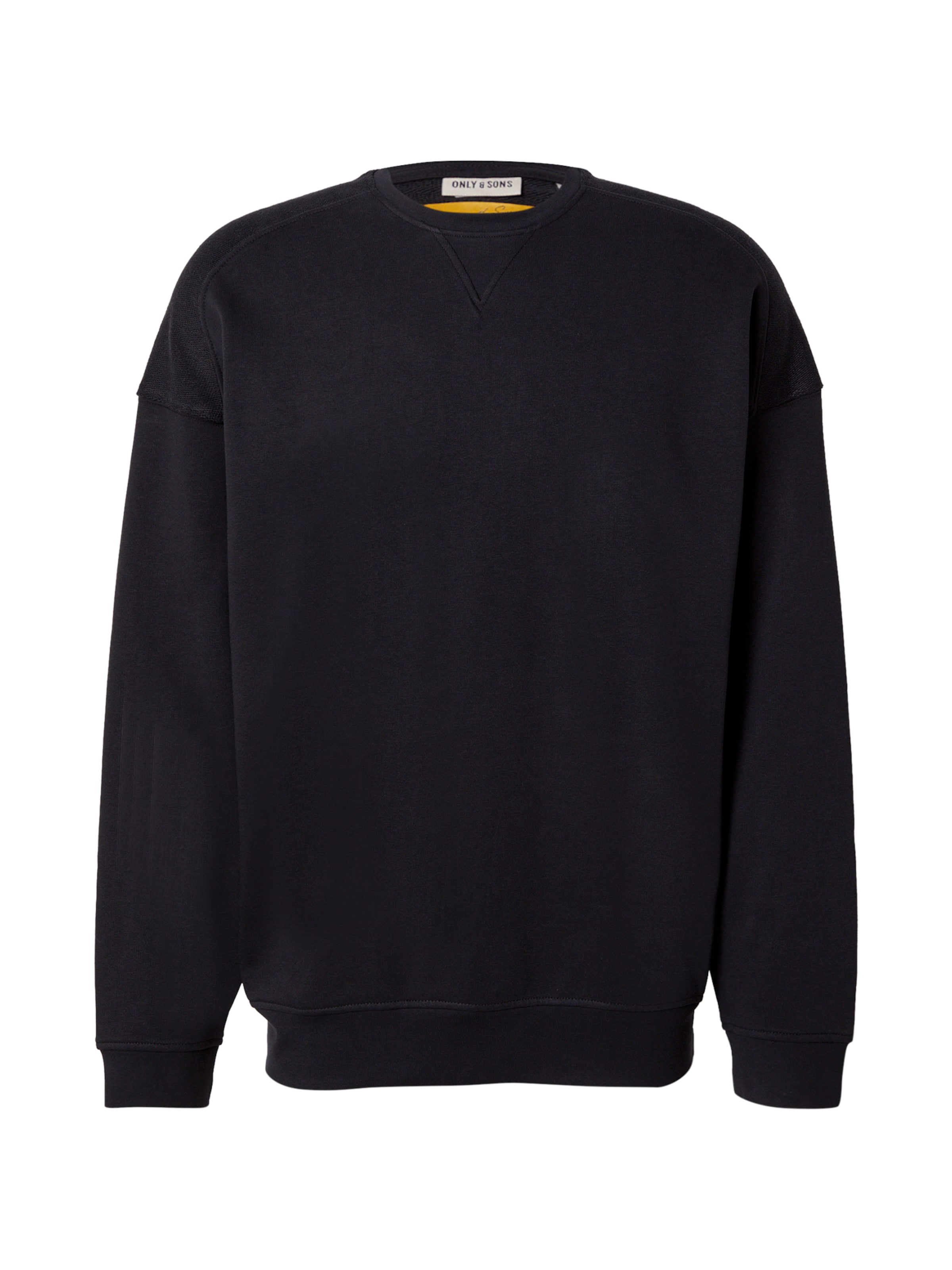 Only & Sons Sweatshirt 'ONSEVANS' in Black: front