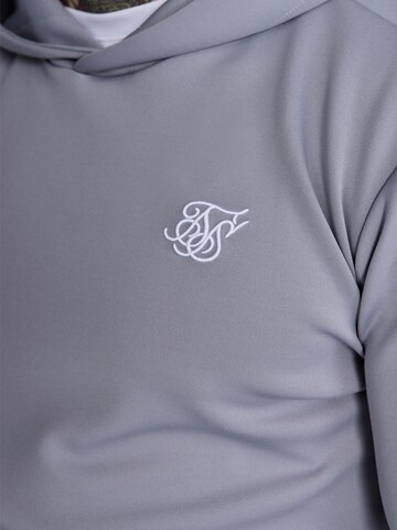 Sweat-shirt 'Essentials Poly' SikSilk en gris
