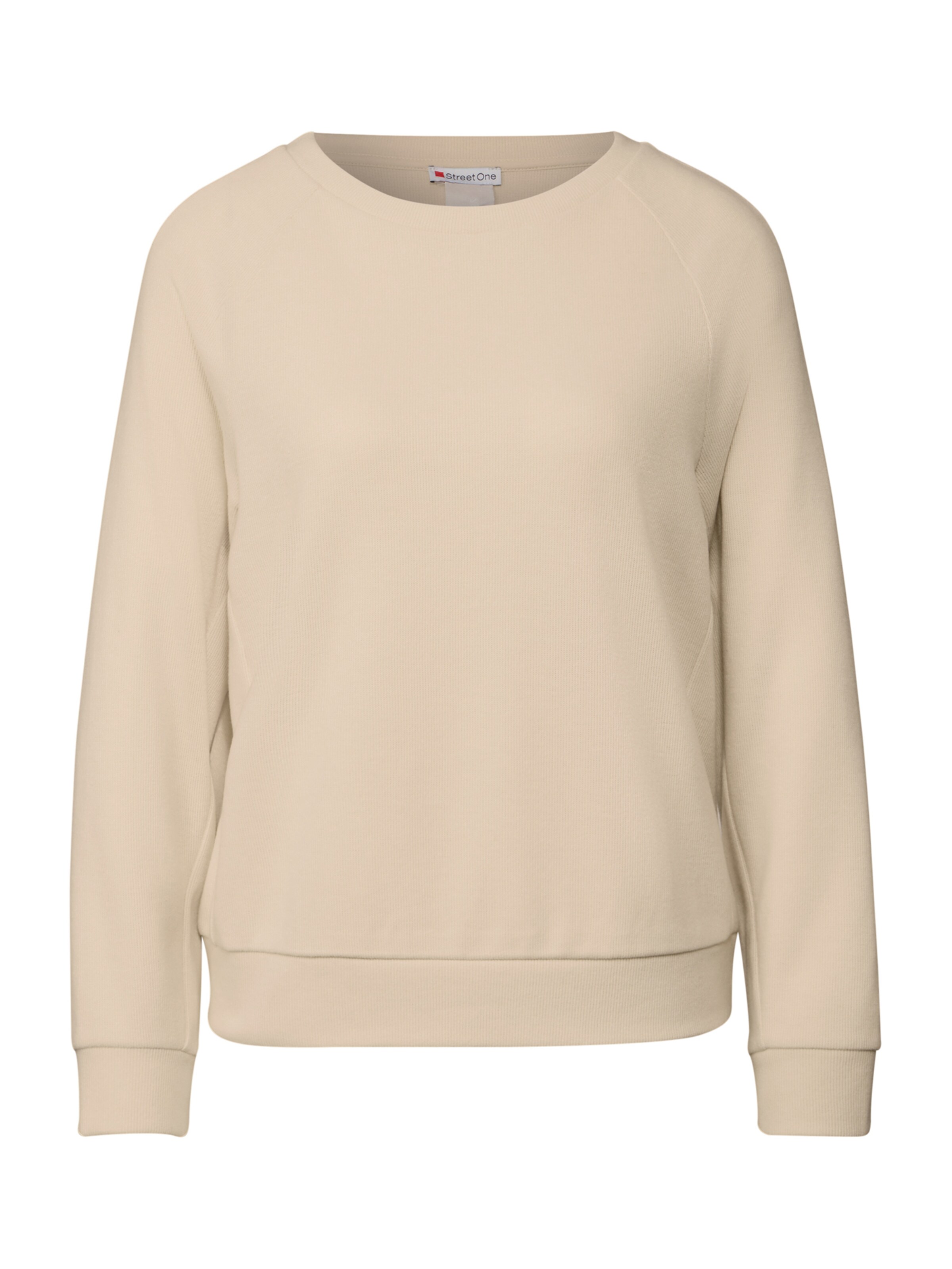 Sweat-shirt STREET ONE en beige : devant