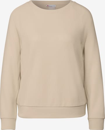 STREET ONE Sweatshirt in Beige: front