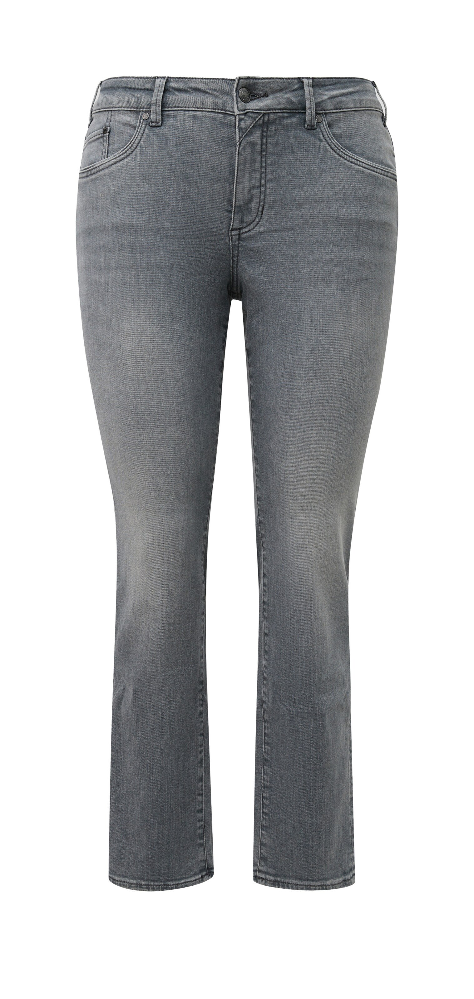 s.Oliver Slimfit Jeans in Grijs: voorkant