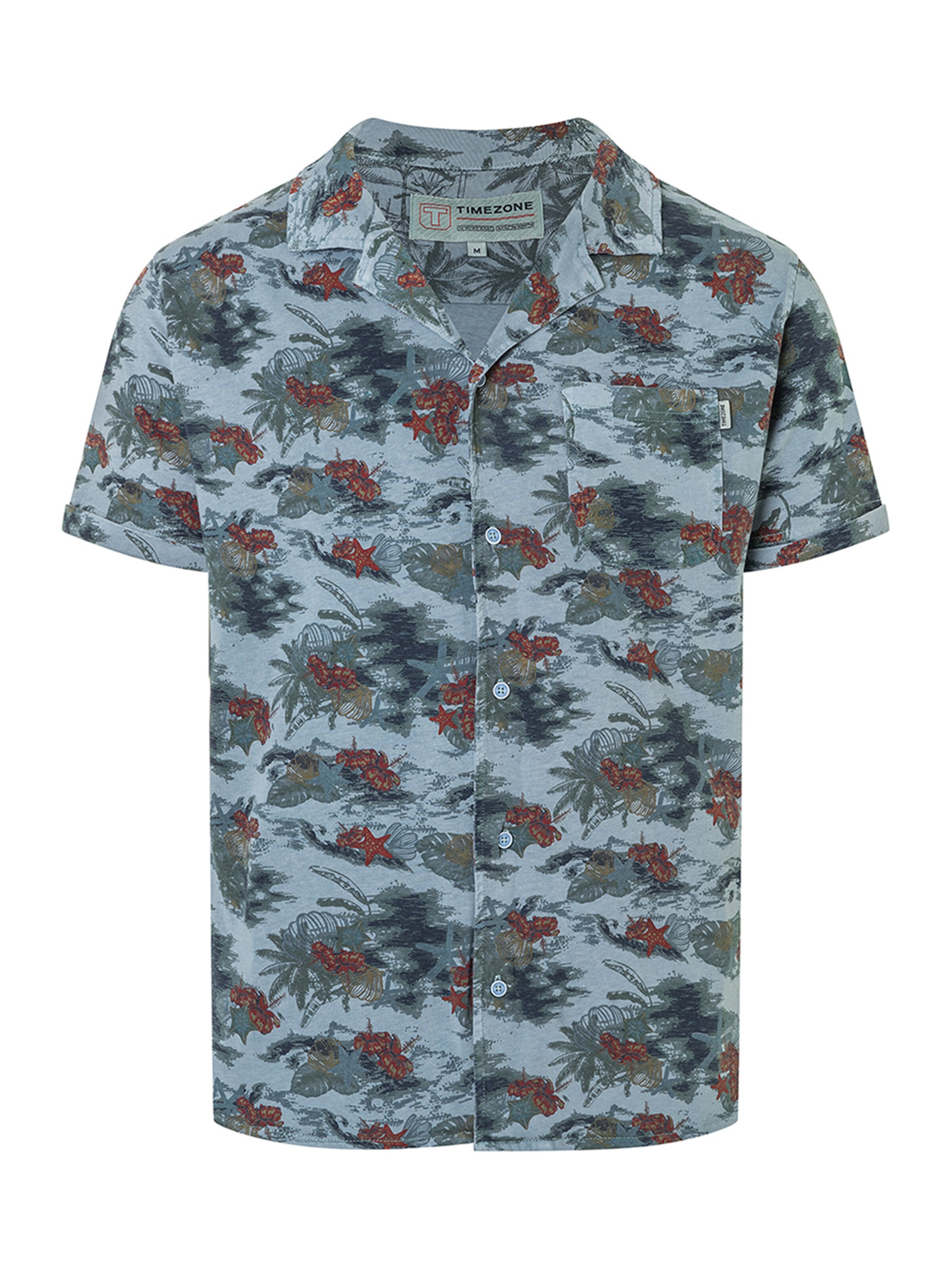 TIMEZONE Shirt 'Jersey' in Blue: front