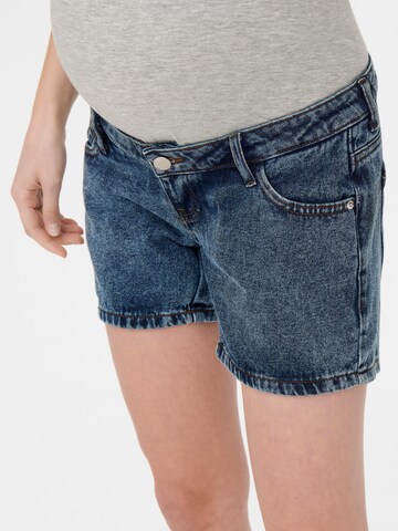 Only Maternity Regular Shorts  'JAGGER' in Blau