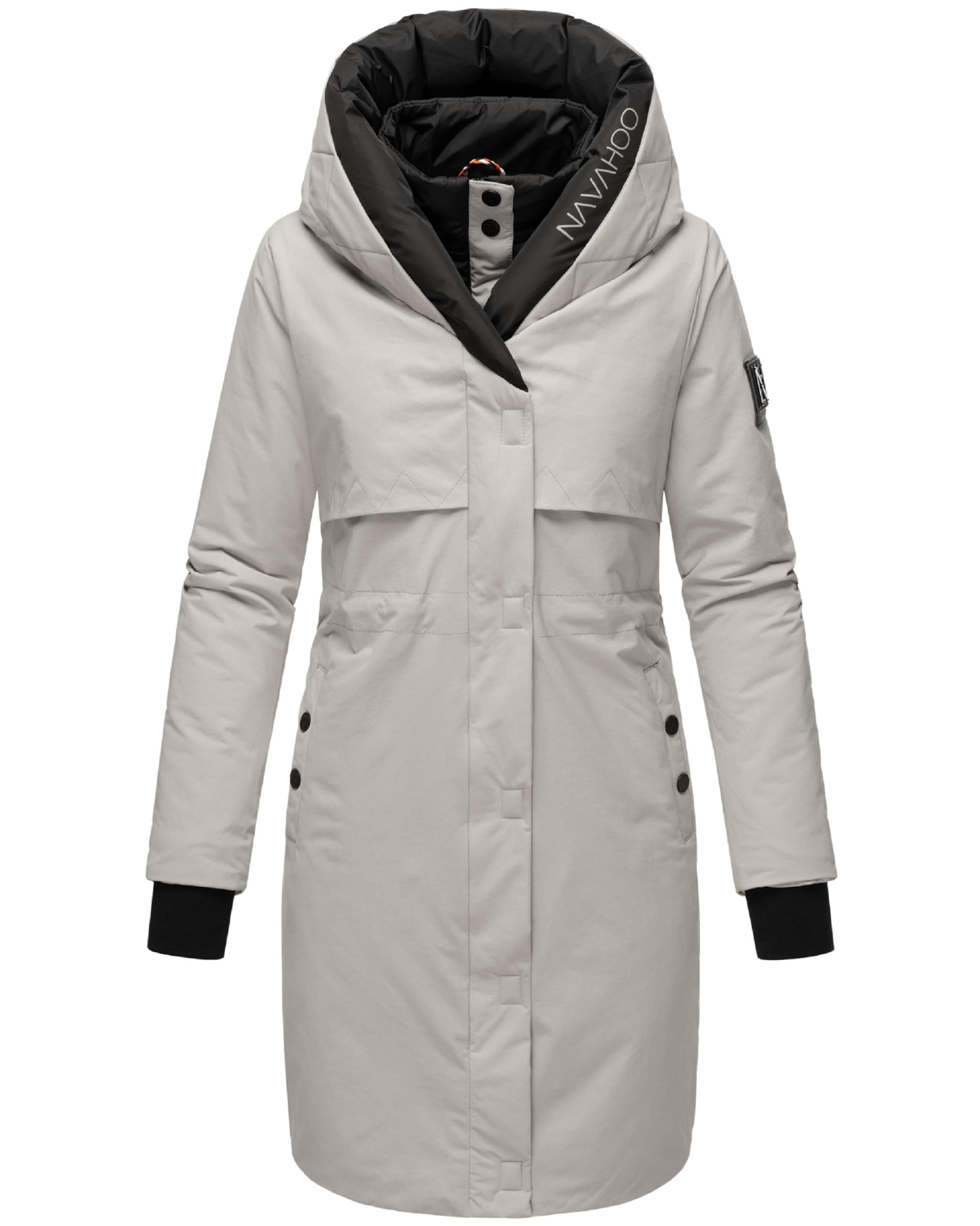 NAVAHOO Зимно палто 'Snowelf' в сиво: отпред