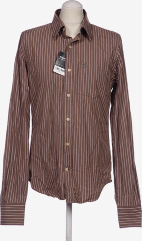 Abercrombie & Fitch Button Up Shirt in M in Brown: front