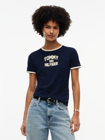 TOMMY HILFIGER T-Shirt 'Varsity' in Blau: Vorderseite
