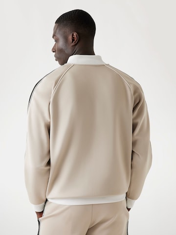 GUESS Zip-Up Hoodie 'Scuba' in Beige