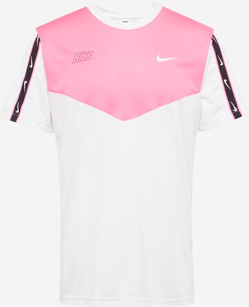 Tricou 'Repeat' de la Nike Sportswear pe alb: față