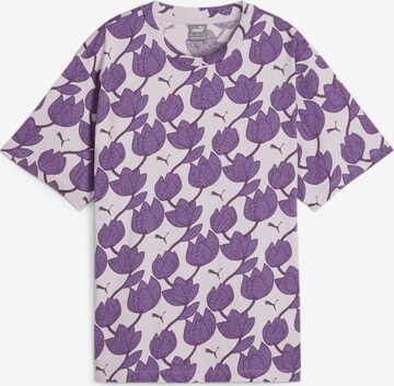 PUMA Shirt 'ESS+ BLOSSOM' in Purple: front