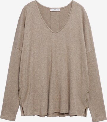 T-shirt MANGO en gris : devant