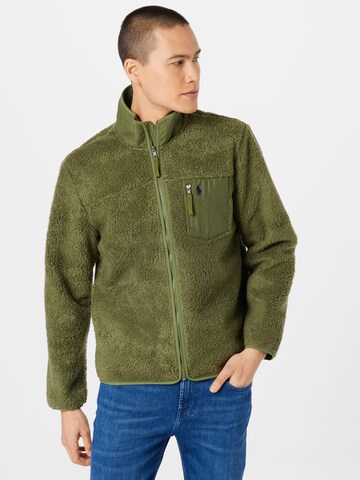 Giacca di pile di Polo Ralph Lauren in verde: frontale