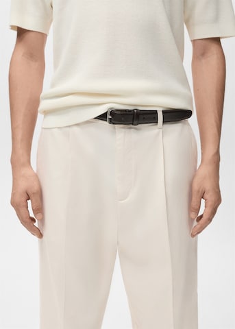 MANGO MAN Loose fit Pleated Pants 'Lighter' in Beige