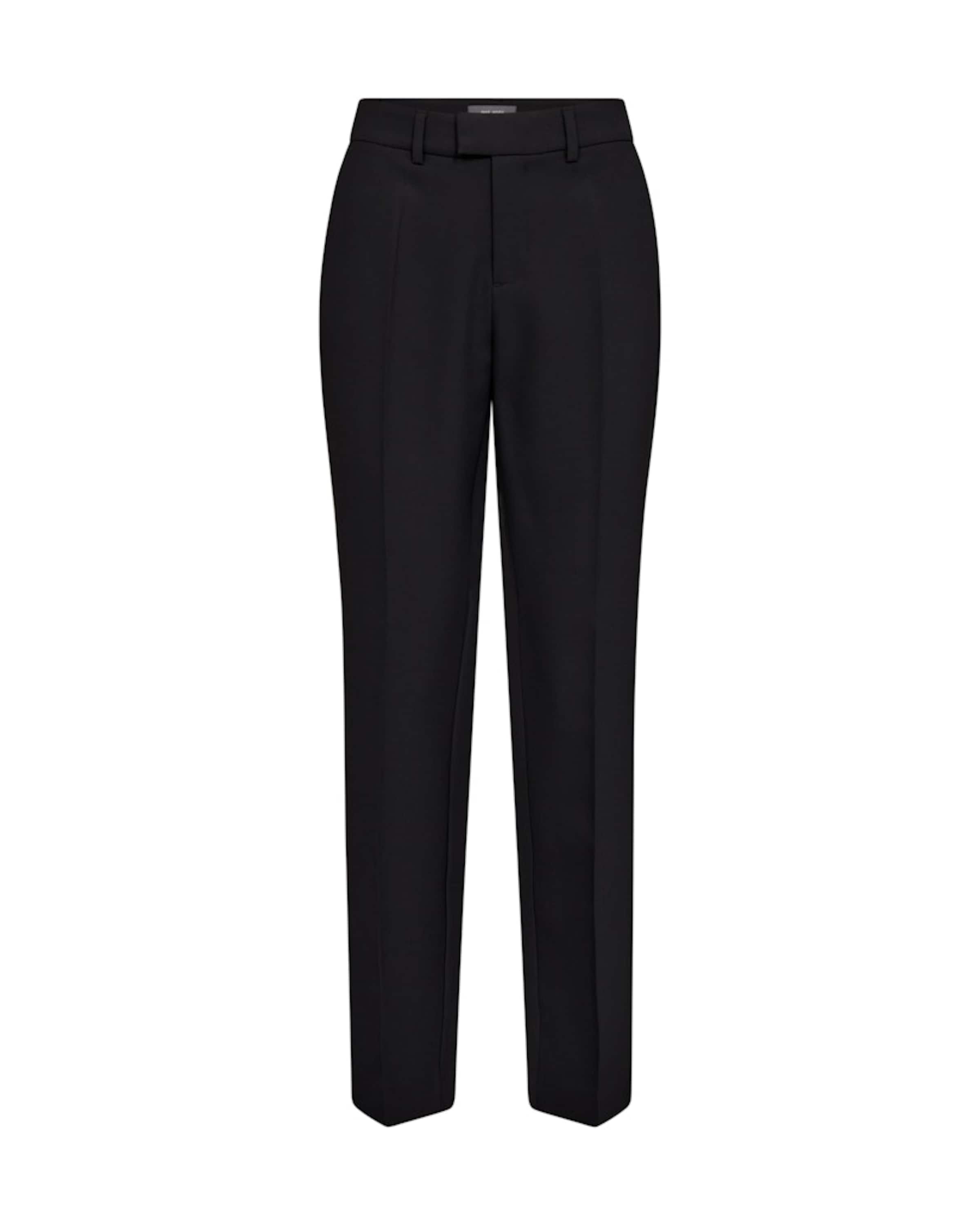 MOS MOSH regular Παντελόνι με τσάκιση 'MMMyla Miley' σε μαύρο: μπροστά