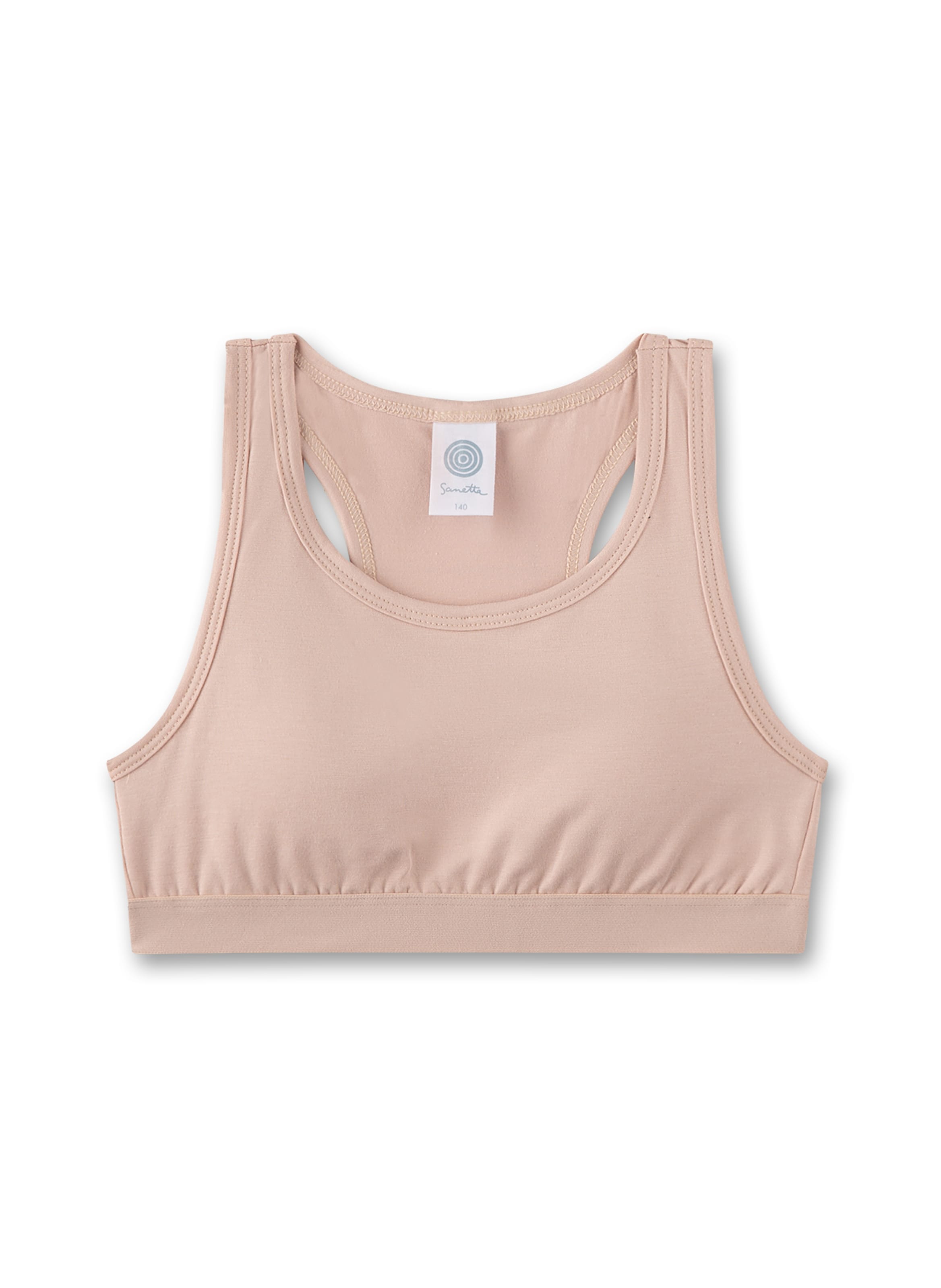 Sanetta Bustier BH in Beige: Vorderseite