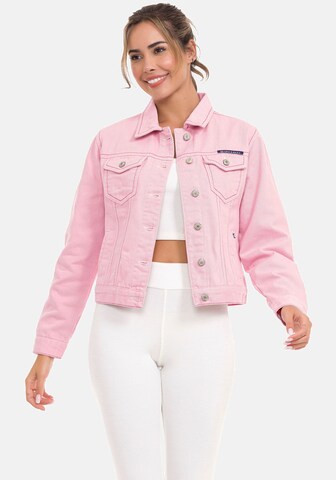 CIPO & BAXX Between-Season Jacket in Pink: front