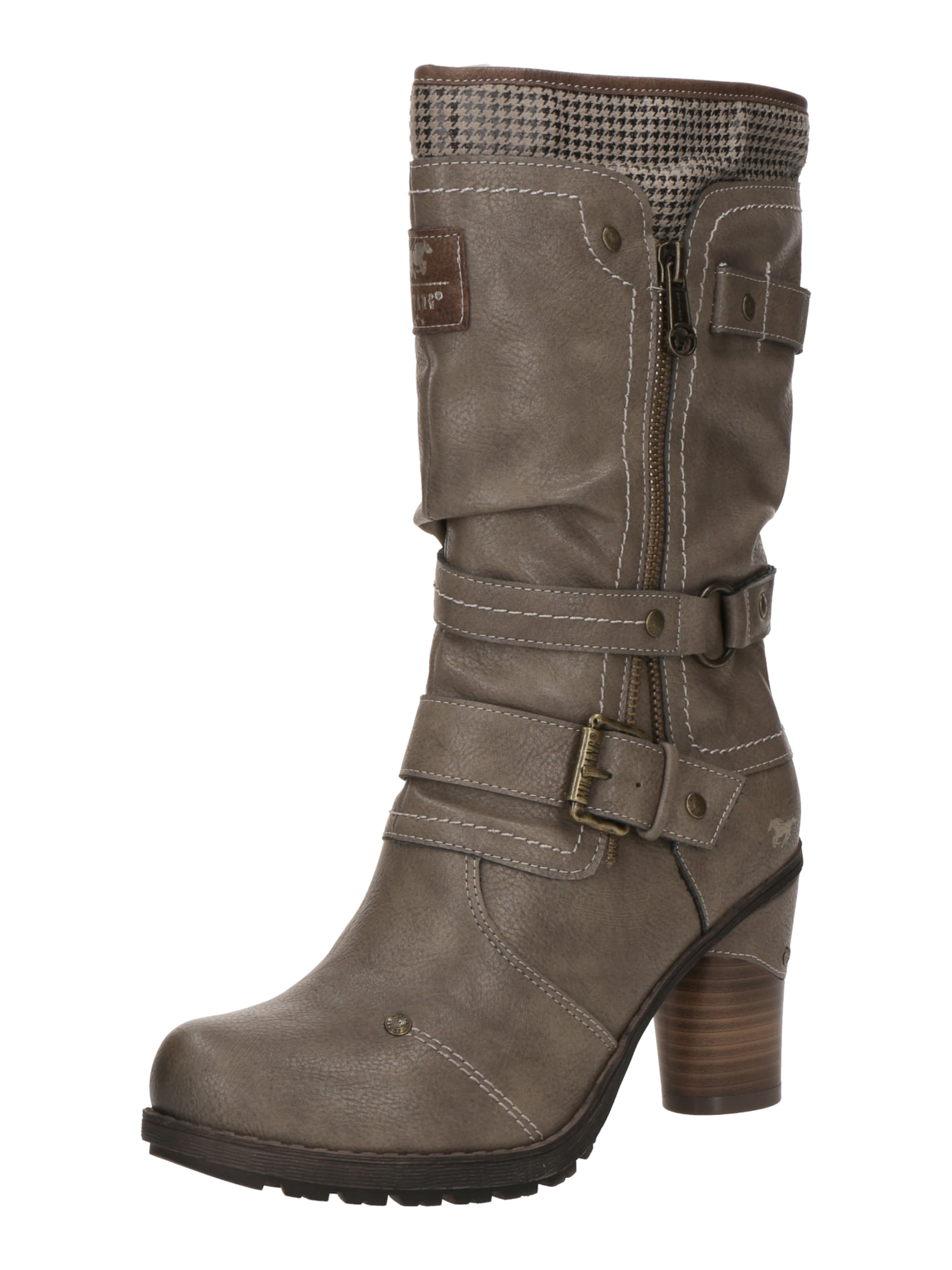 MUSTANG Сапоги в Серый: спереди