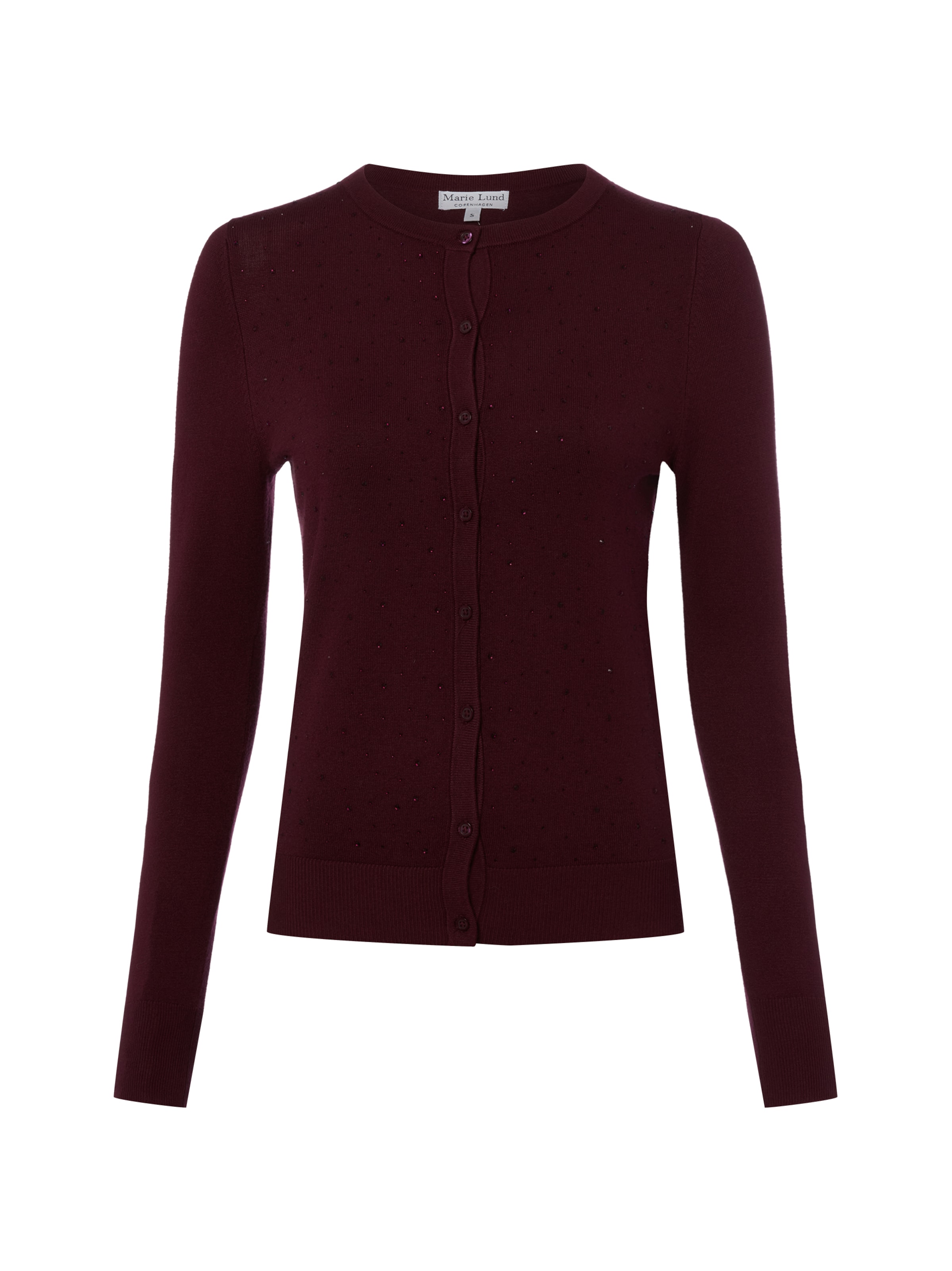 Marie Lund Strickjacke in Lila: Vorderseite