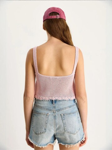 Tops en tricot Bianco Lucci en rose