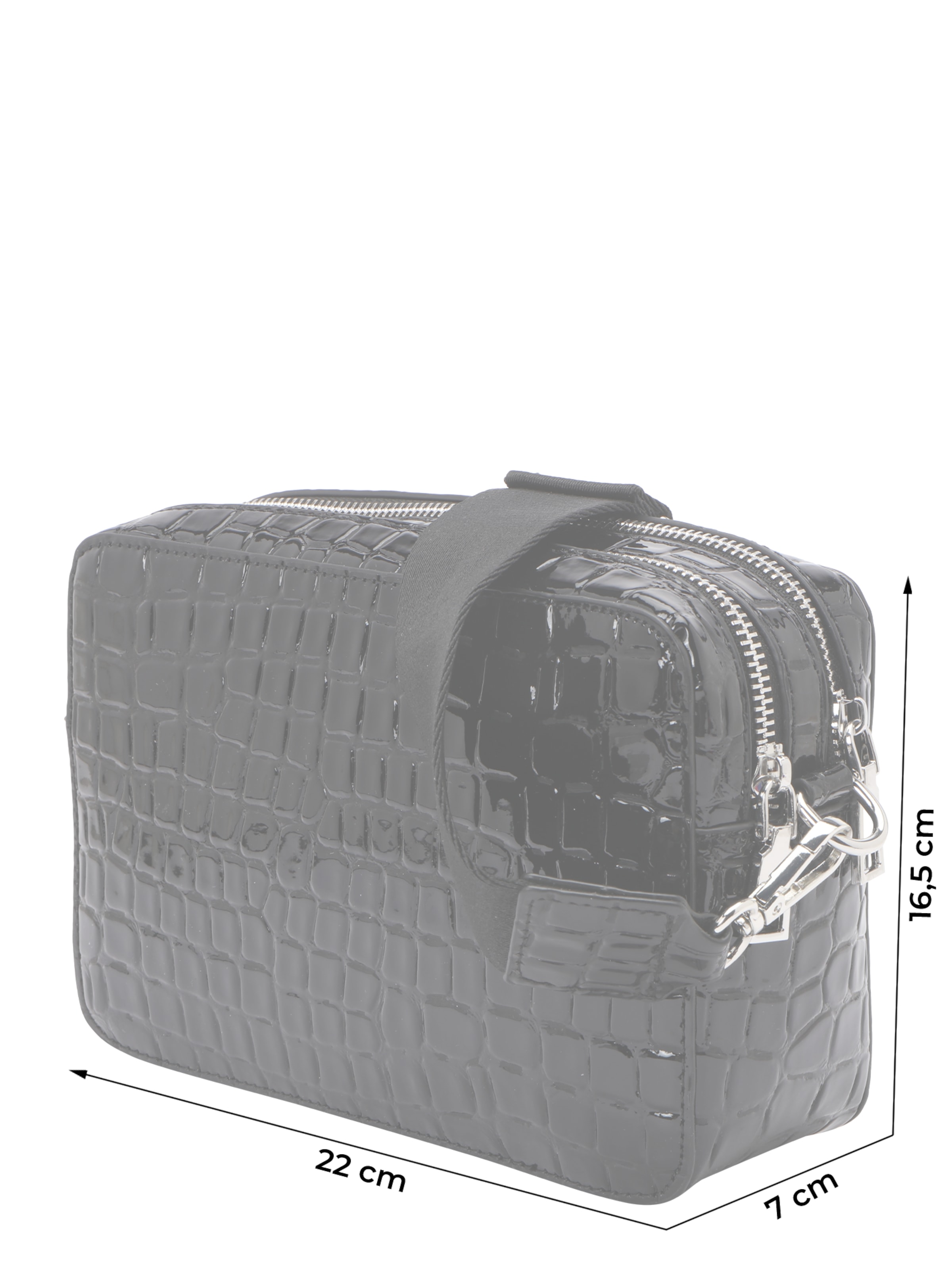 juoda Seidenfelt Rankinė su ilgu dirželiu 'Nesna'