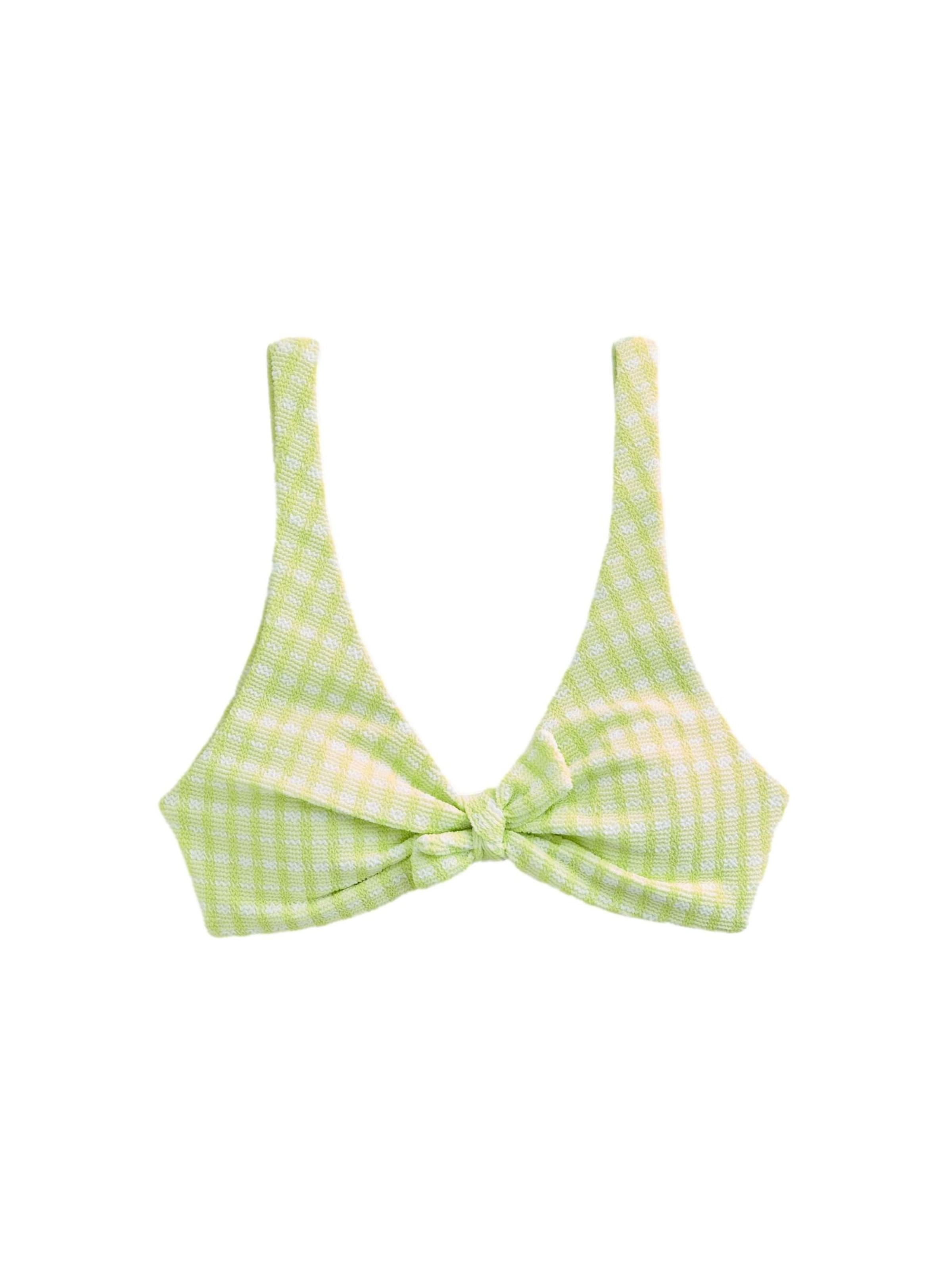 Next Triangel Bikinitop in Grün: Vorderseite