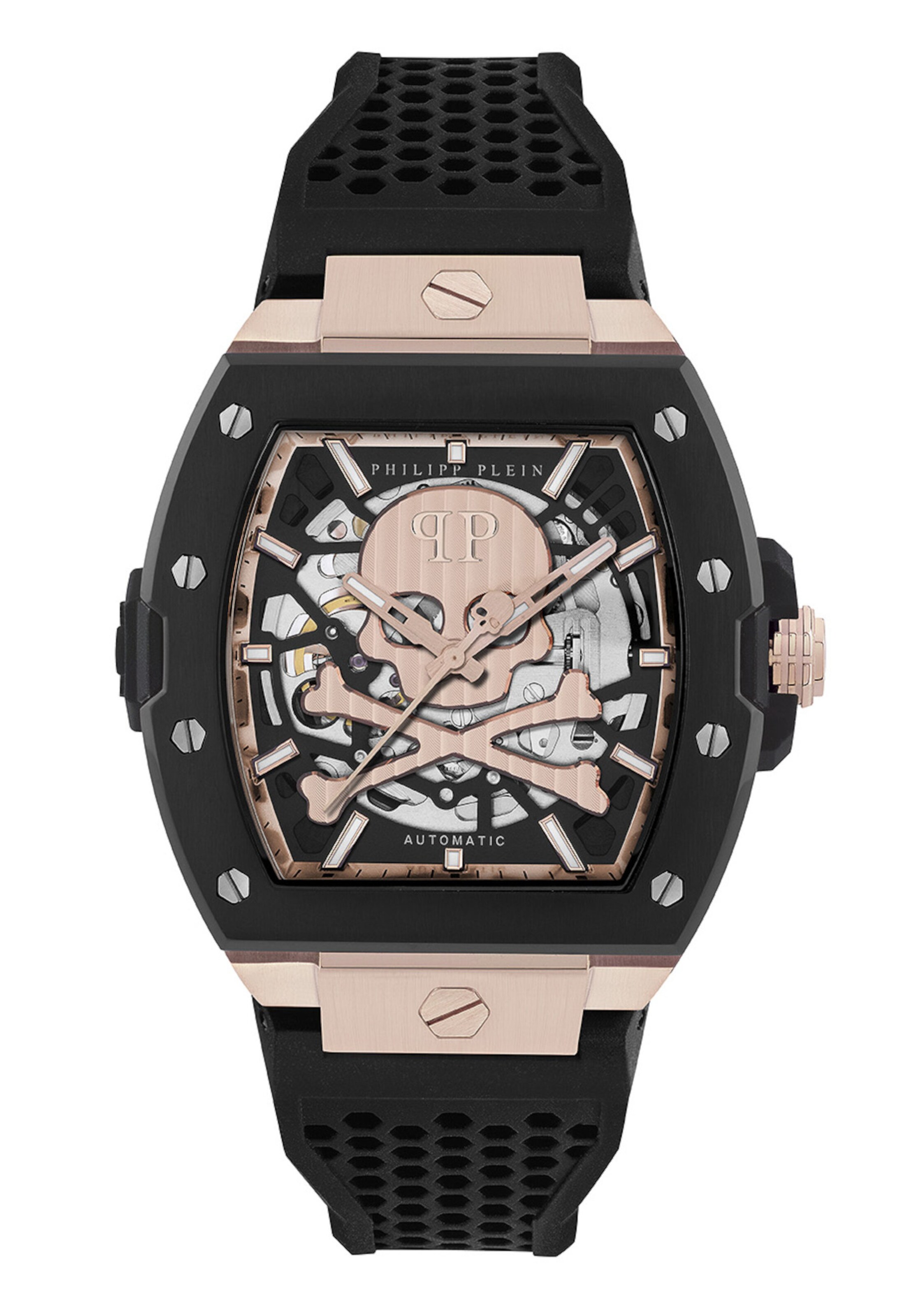 Orologio analogico 'THE $KELETON 2.0' di Philipp Plein Watches in nero: frontale