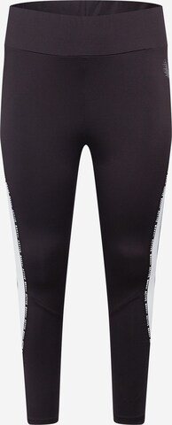 Active by Zizzi Skinny Sportovní kalhoty 'Selena' – černá: přední strana