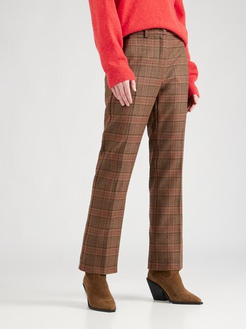 Weekend Max Mara regular Bukser med fals 'REVERE' i brun: forside