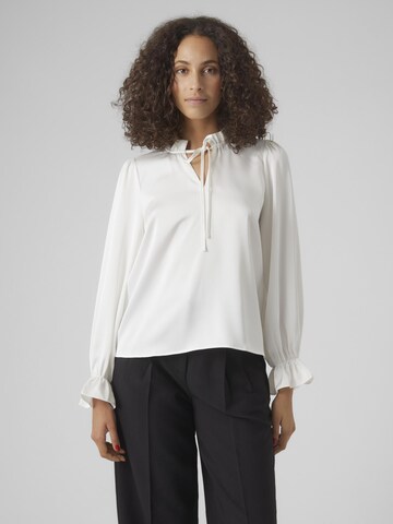 VERO MODA Bluse 'JANICE' i hvid: forside