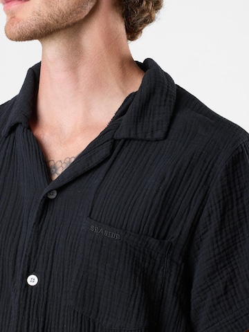 Seaside Regular fit Button Up Shirt in Black