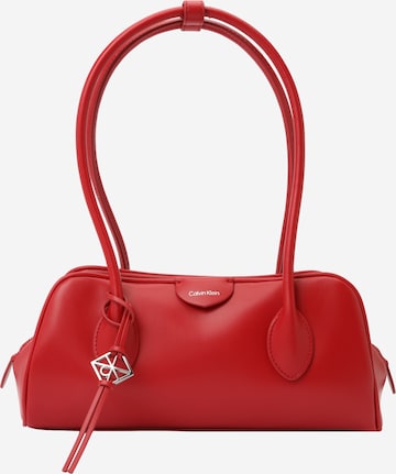 Calvin Klein Наплечная сумка в Красный: спереди