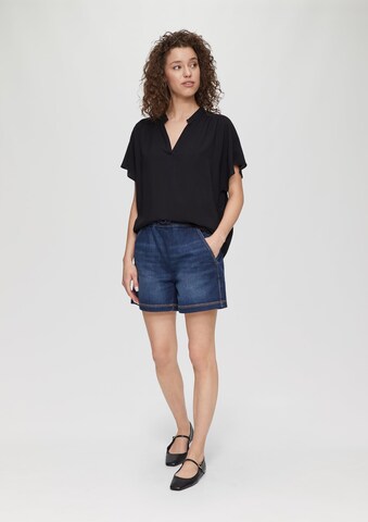QS Bluse in Schwarz