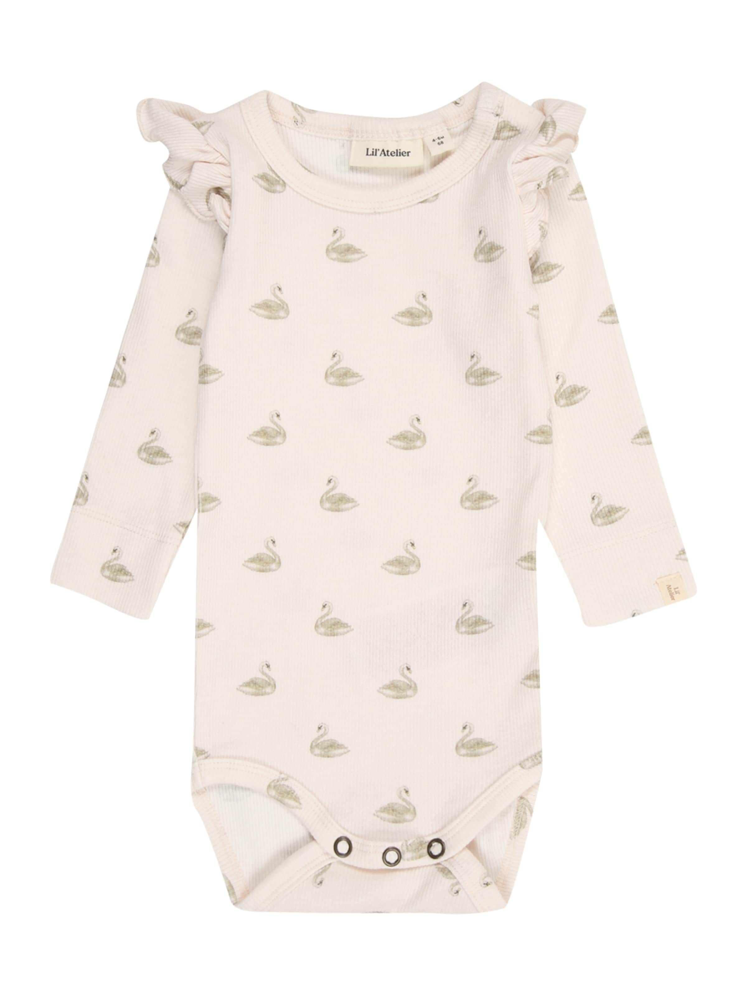 Lil'Atelier Бебешки гащеризони/боди 'NBFGavo' в бежово: отпред