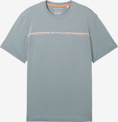 TOM TAILOR Тениска в сиво / оранжево / бяло, Преглед на продукта
