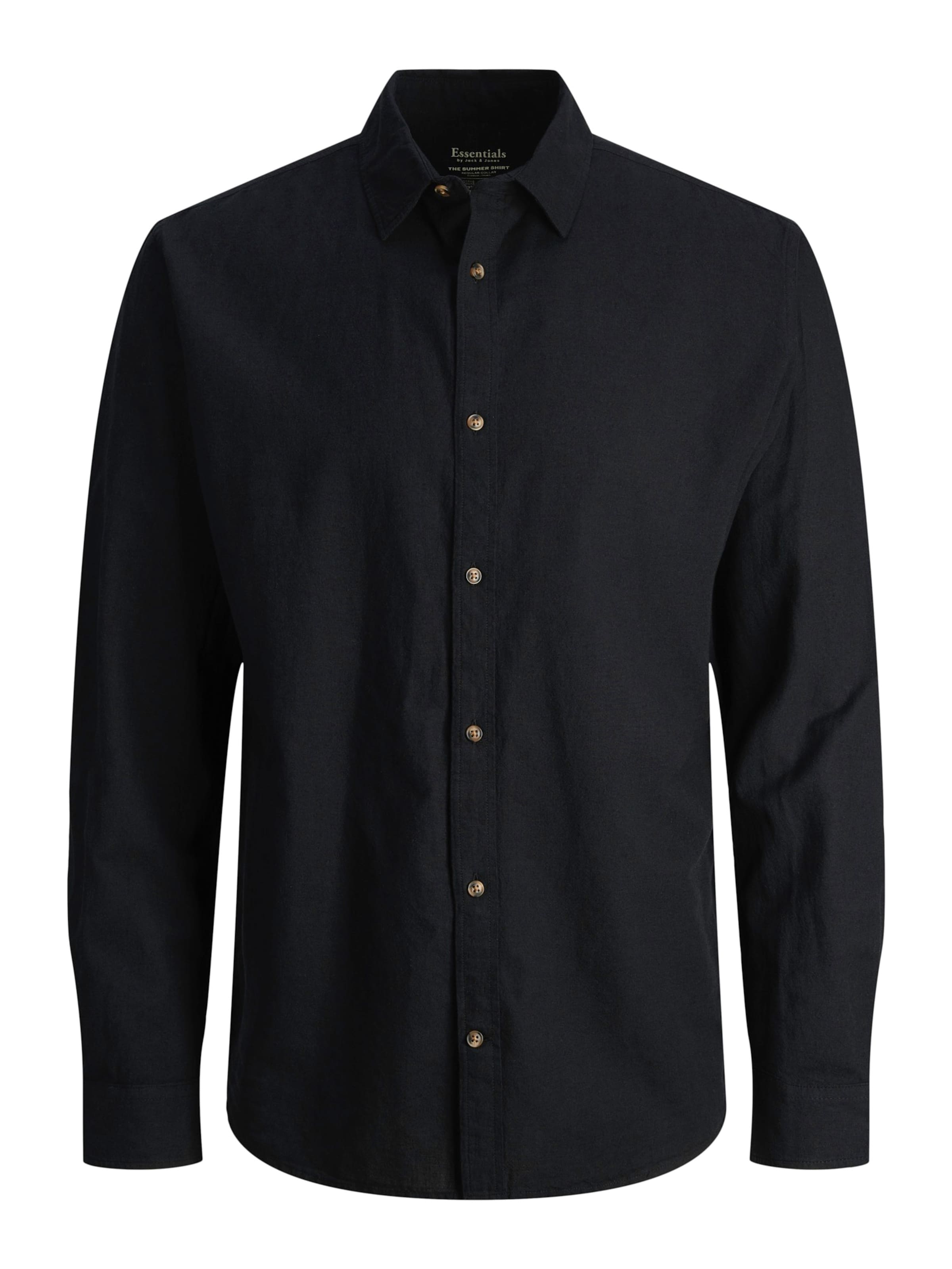 JACK & JONES Košeľa 'JWHSummer' - Čierna: predná strana