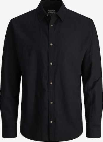 Chemise 'JWHSummer' JACK & JONES en noir : devant
