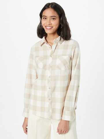 Camicia da donna di Urban Classics in beige: frontale