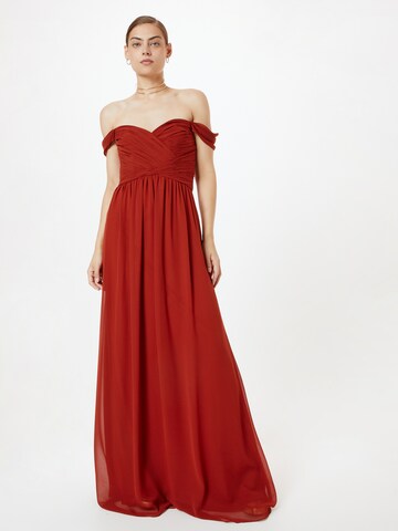 STAR NIGHT Evening dress in Brown: front